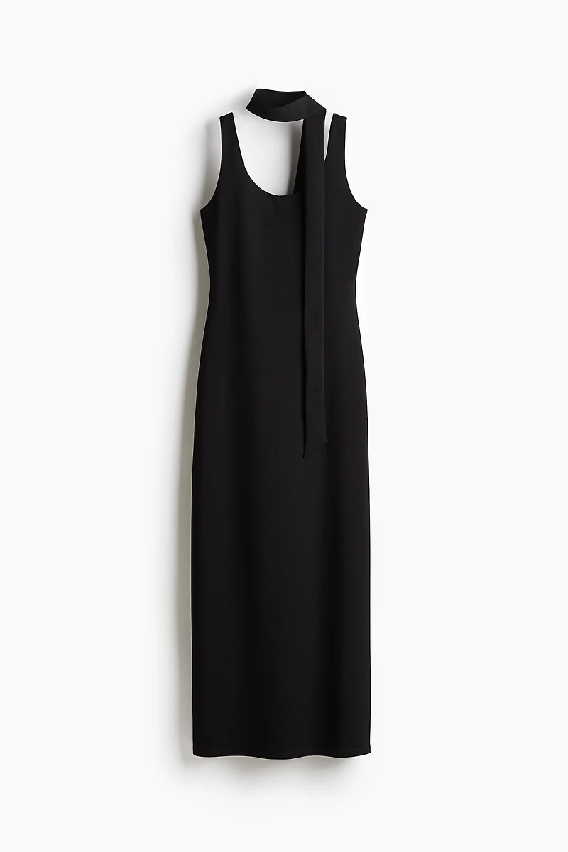 Bodycon Dress with Scarf