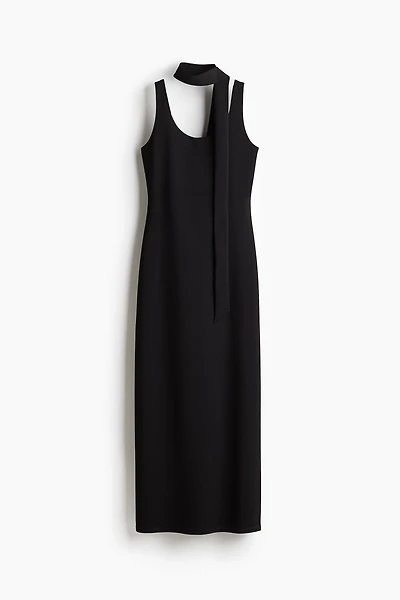 Bodycon Dress with Scarf