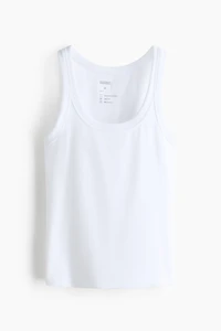 Camisole côtelé rafraîchissante près du corps