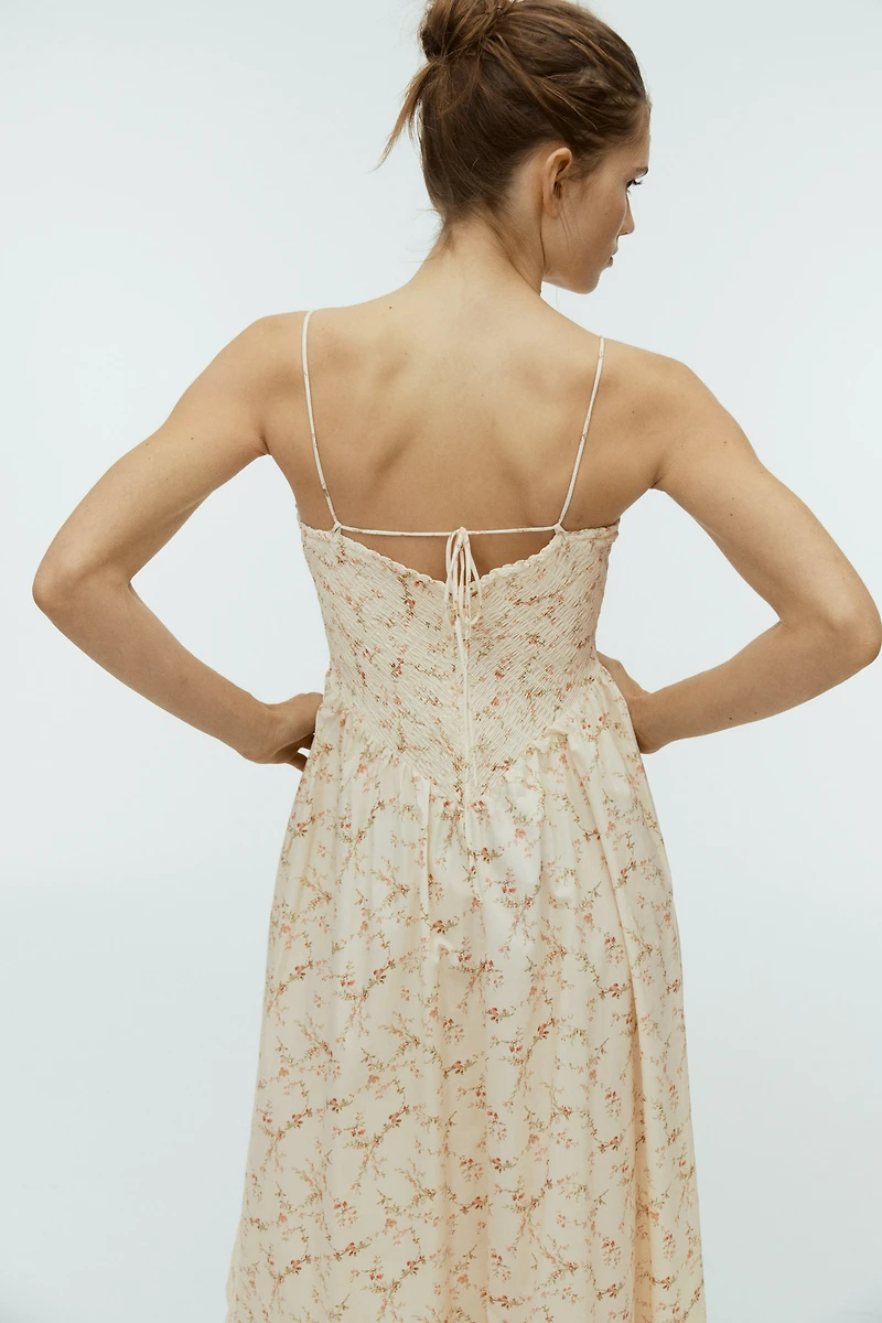 Smocked Cotton Dress