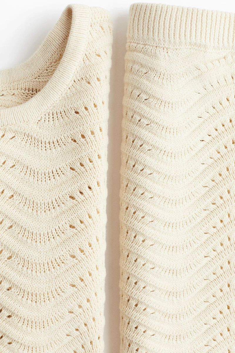 MAMA 2-Piece Pointelle-Knit Set