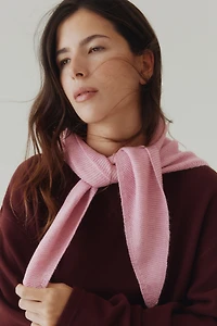 Garter-Stitched Triangle Scarf