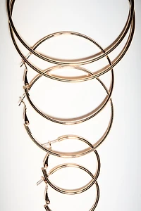 3 Pairs Hoop Earrings