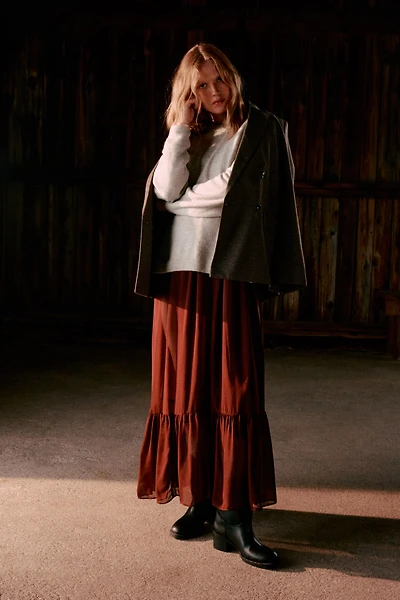 MAMA Slit-Hem Sweater