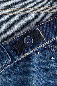 MAMA Jean large clouté taille basse