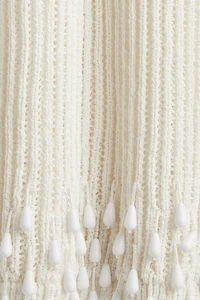 Bead-Embellished Knit Dress