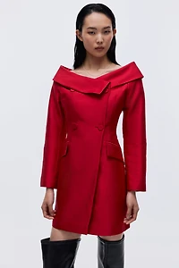 Robe blazer à fermeture croisée