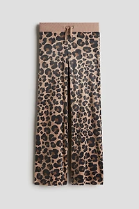 Flared velour joggers