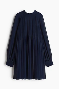 Pleated Chiffon Dress