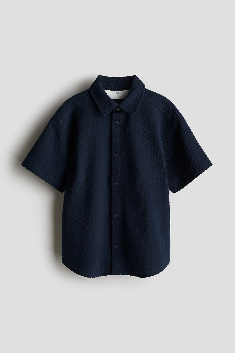 Cotton Seersucker Shirt