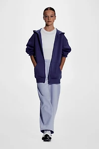 Wide-Leg Sports Sweatpants