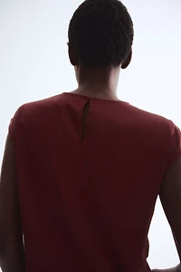 Pleat-Front Blouse