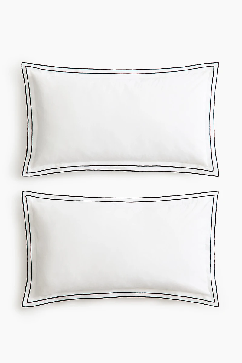 2-Pack Cotton Pillowcases