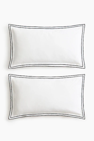 2-Pack Cotton Pillowcases