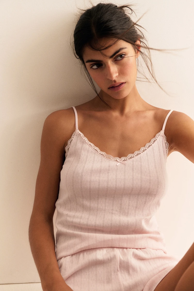 Cotton Pointelle Pajamas