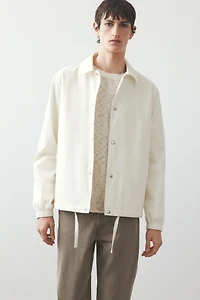 Regular Fit Canvas Coach Jacket