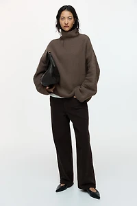 Rib-Knit Wool-Blend Sweater