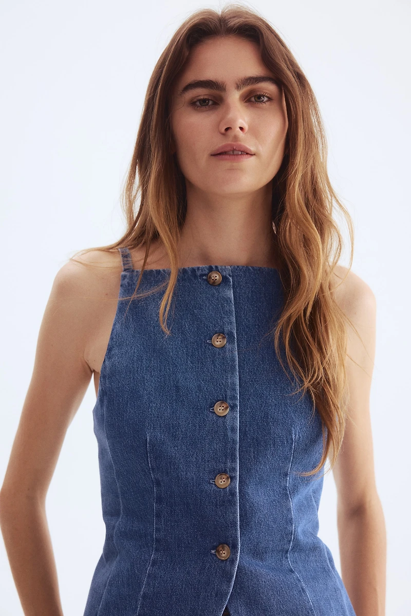 Tailored Denim Vest