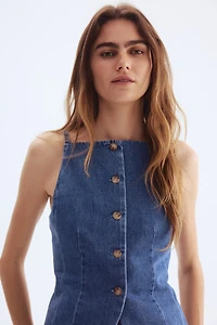 Tailored Denim Vest