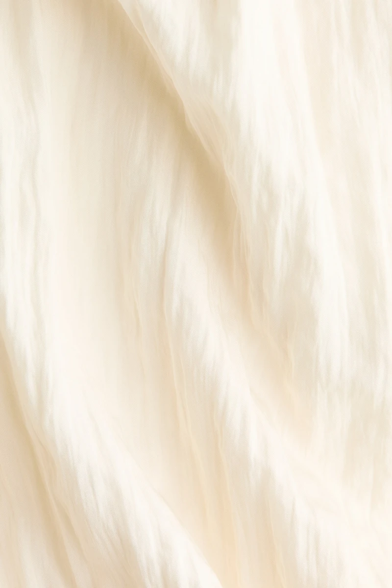 Crinkled Drawstring-Detail Jacket
