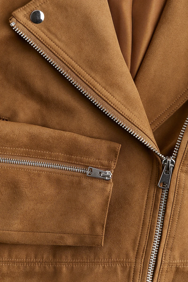 Veste courte de style motard