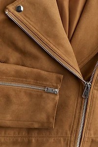 Veste courte de style motard