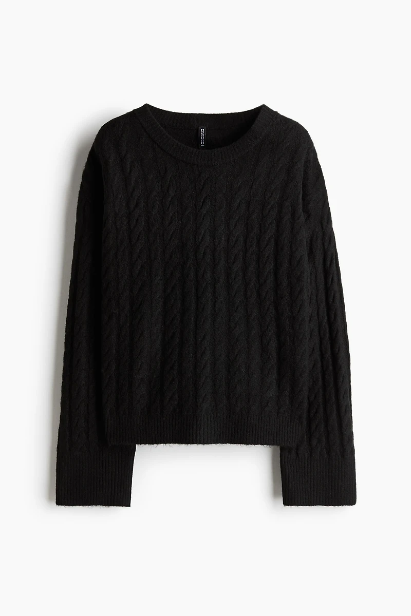 Chandail en tricot torsadé