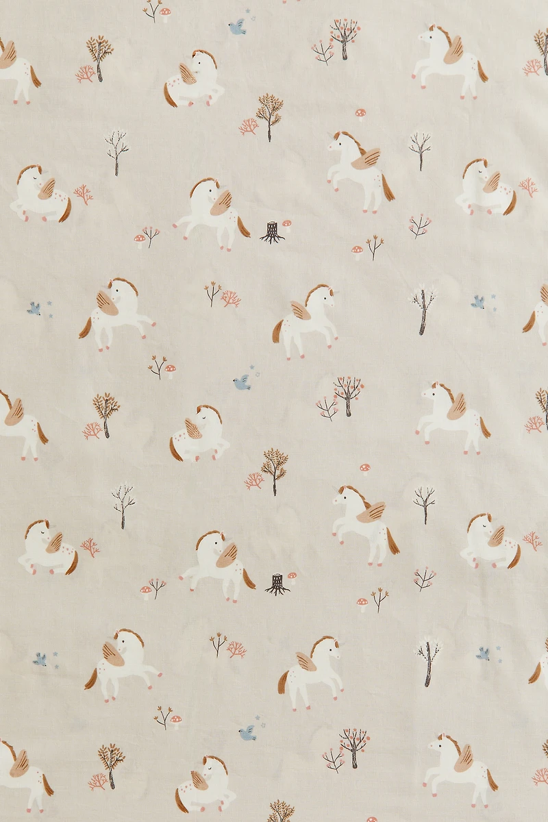 Patterned Cotton Duvet Cover Set