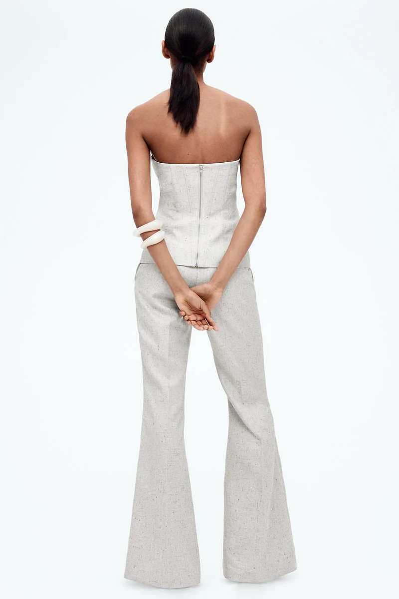 Haut bustier en sergé
