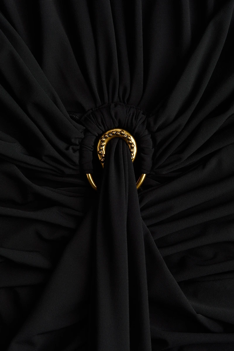 Draped Cutout Dress