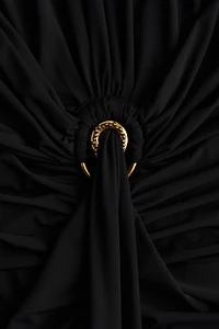 Draped Cutout Dress