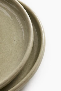 2-Pack Stoneware Appetizer Plates
