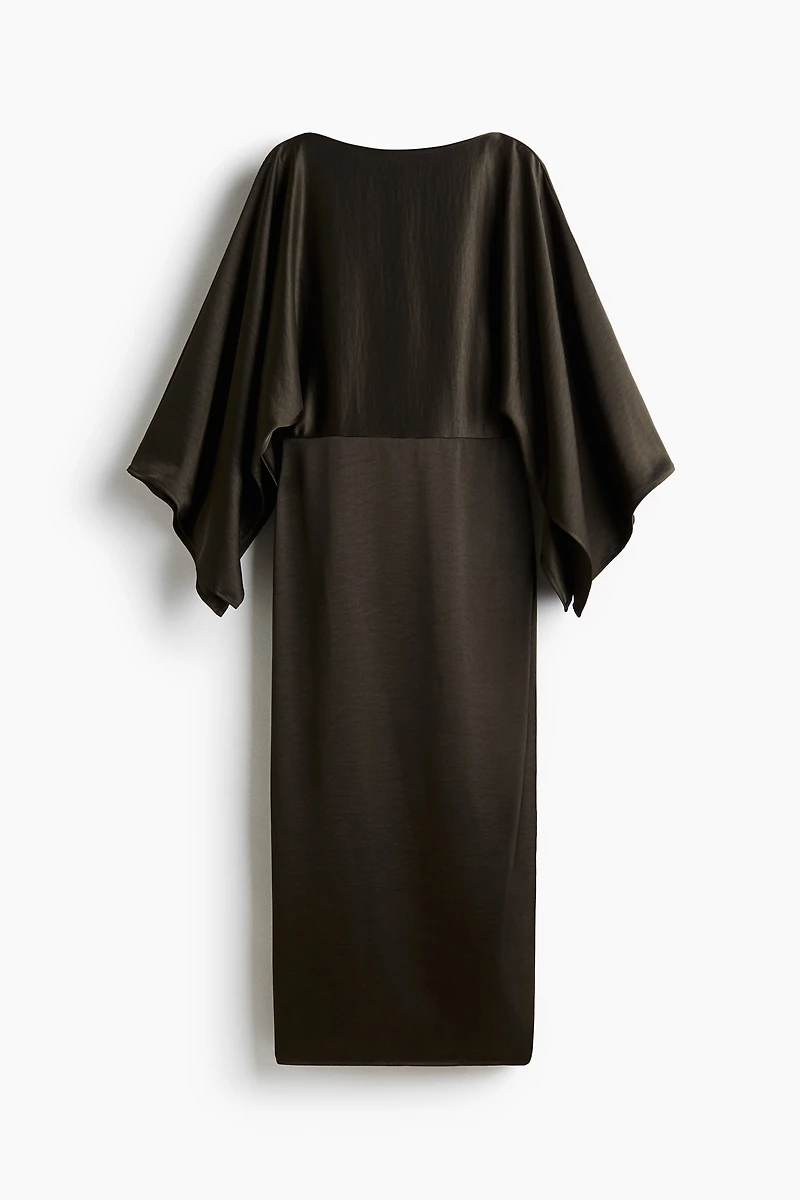 Satin Cape Dress