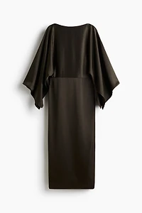 Satin Cape Dress