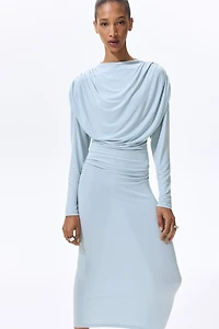 Draped Jersey Dress