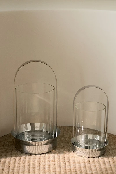 Grande lanterne en verre
