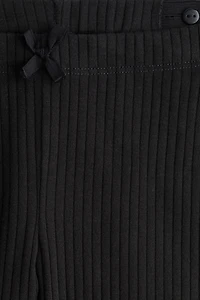 Ribbed Cotton Leggings