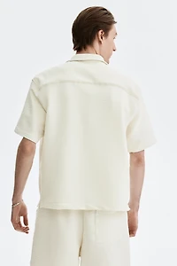 Relaxed-Fit Waffled Resort Shirt