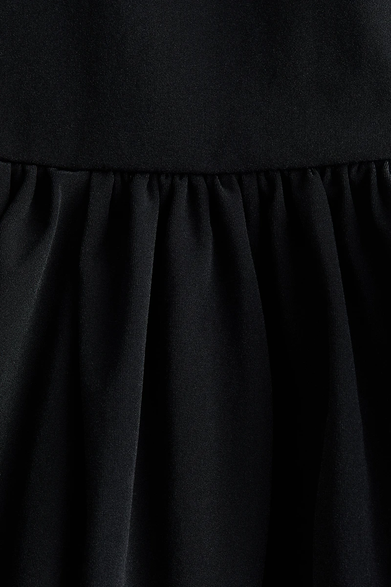 Bubble-Hem Strappy Top