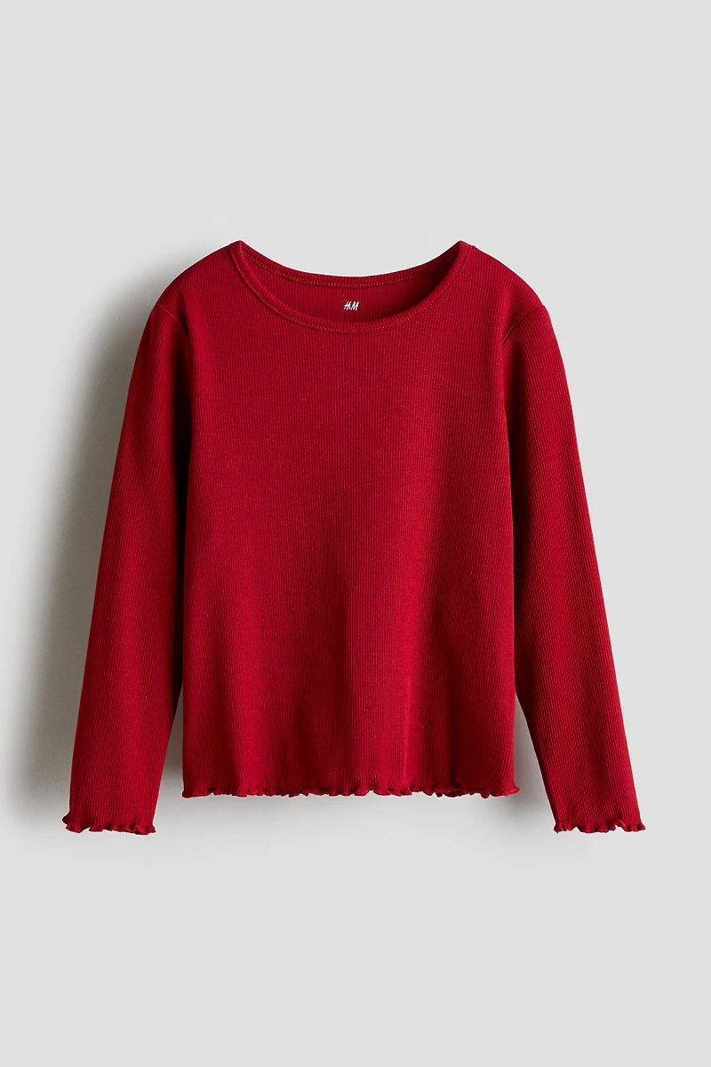 Long-sleeved Jersey Top