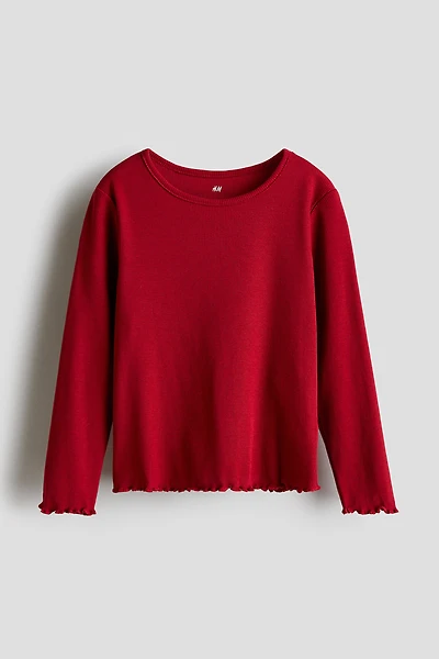 Long-sleeved Jersey Top