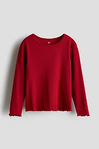 Long-sleeved Jersey Top