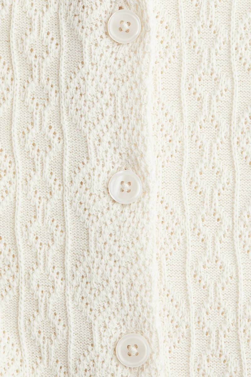 Ruffle-Trimmed Cardigan