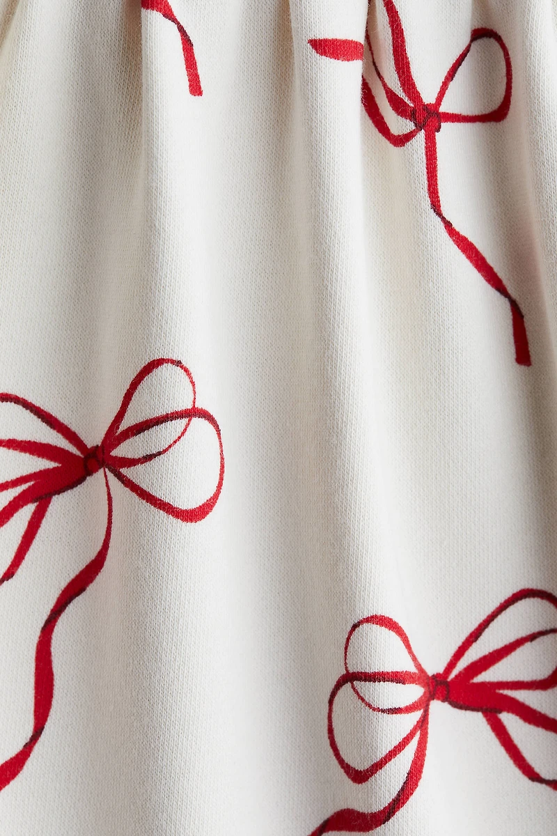 Printed Sweatshirt Dress