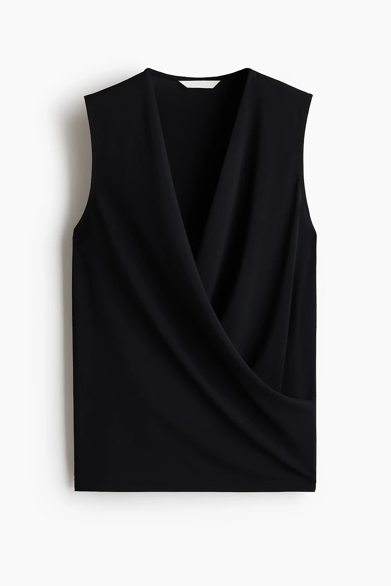 Sleeveless Wrap Top