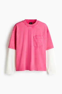 Oversized Layered Cotton Shirt