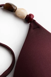 Push-up triangle bikini top