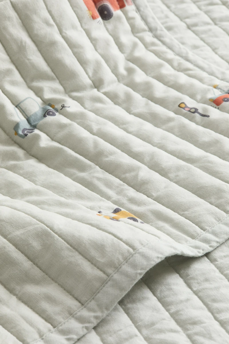 Jeté de lit matelassé en coton