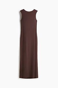 Cowl-back maxi dress
