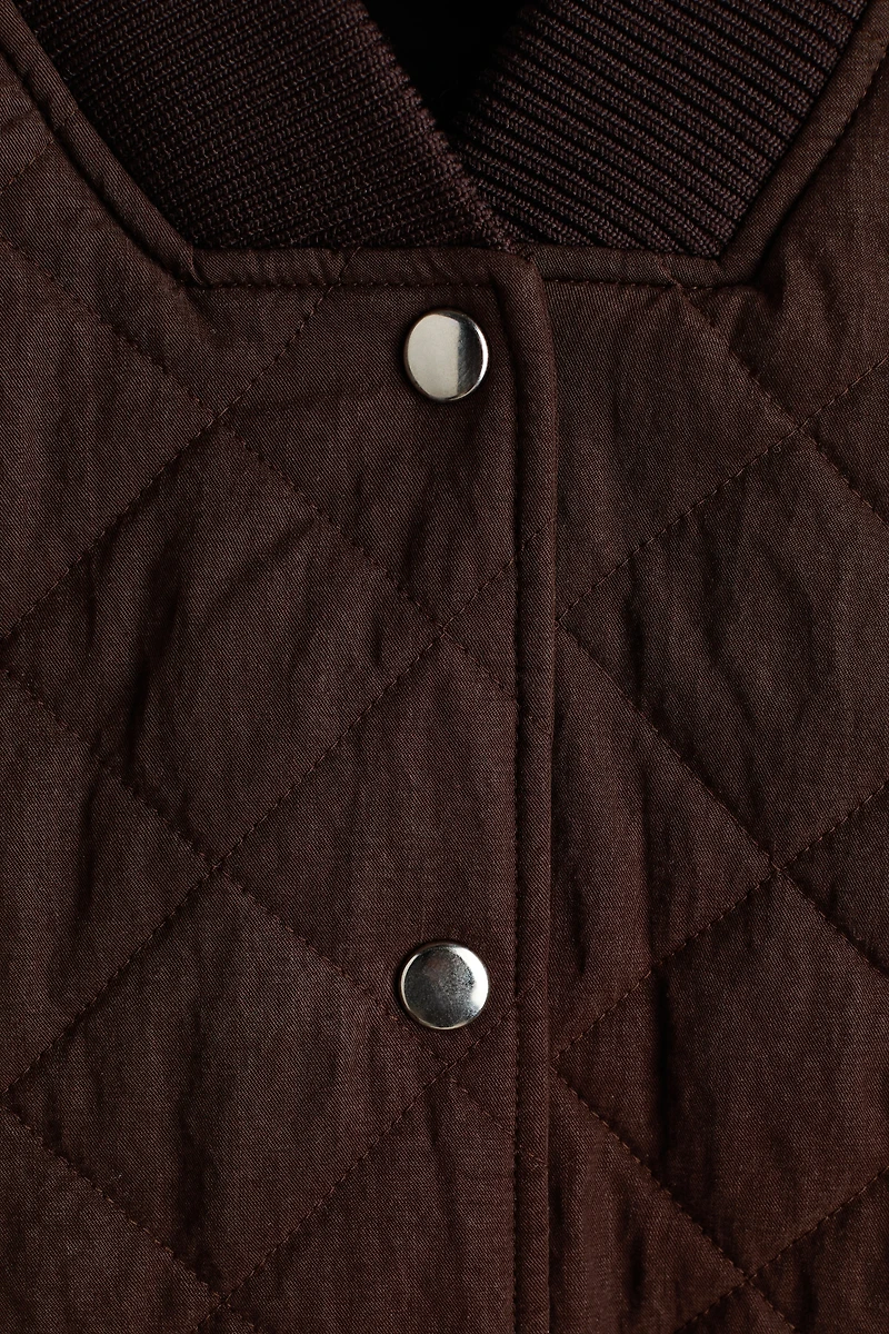 Quilted Bomber Jacket